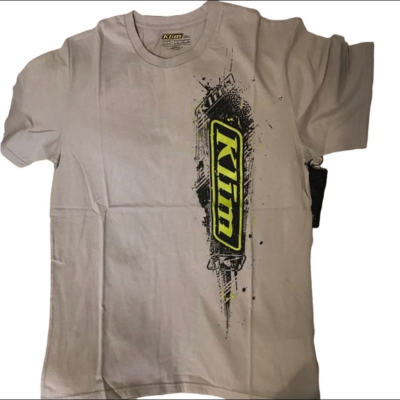 Grey KLIM vertical graphic tee - Picture 2 of 3
